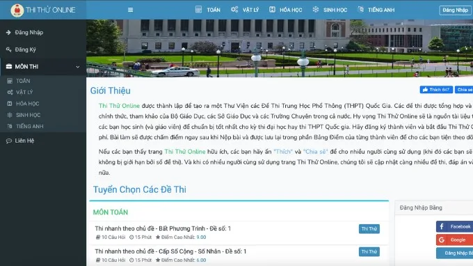 Thi Thử Online