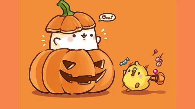 hình nền Halloween dễ thương