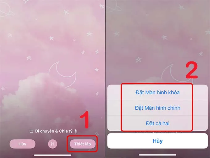 Cách cài hình nền iPhone 14 Pro Max từ ứng dụng Cài đặt
