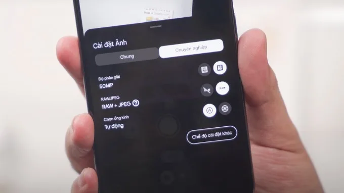 Tính năng chụp ảnh Pro trên Google Pixel 8 Pro