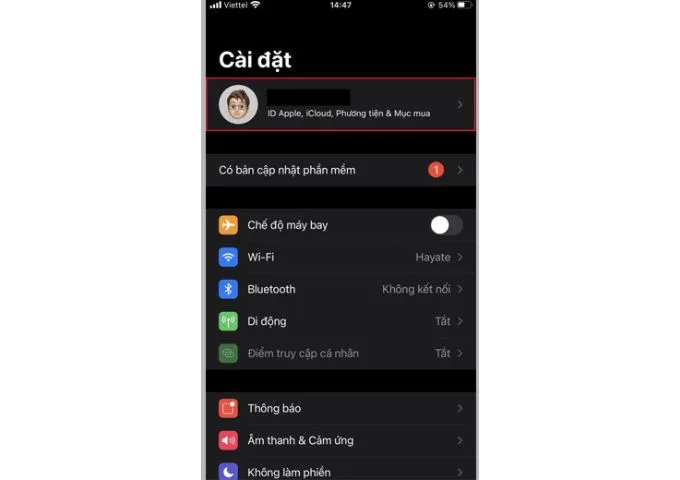 Bước 1 chuyển vùng từ Trung Quốc về App Store Việt Nam