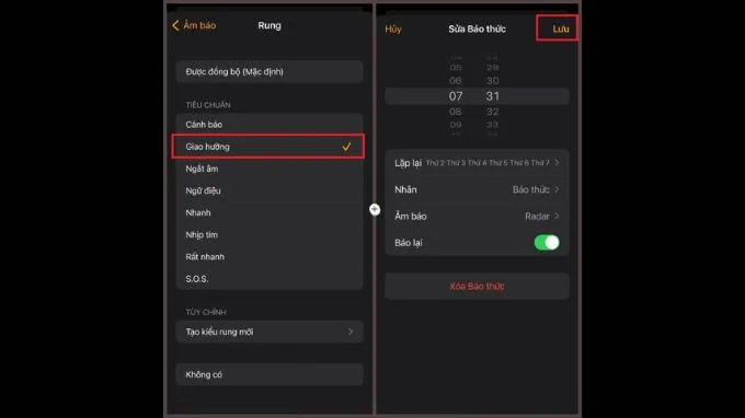 Cách đổi âm thanh rung bằng âm thanh rung có sẵn trên iPhone 
