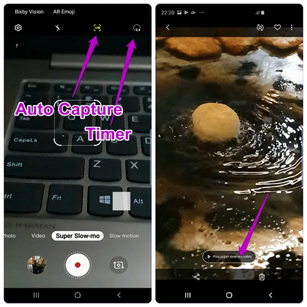 Tùy chỉnh video Slow Motion trên Galaxy S10 và Galaxy s10 Plus