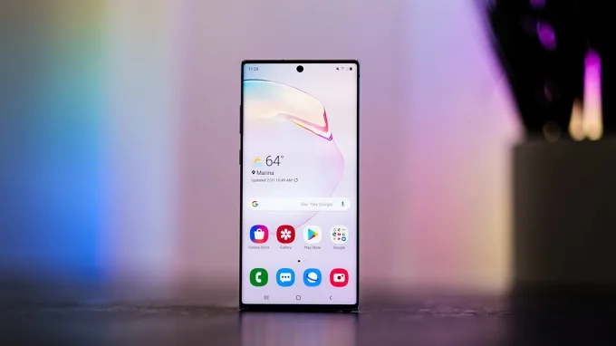 Màn hình tuyệt đẹp của Galaxy Note 10 Plus