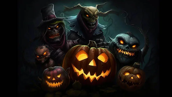 hình nền Halloween kinh dị