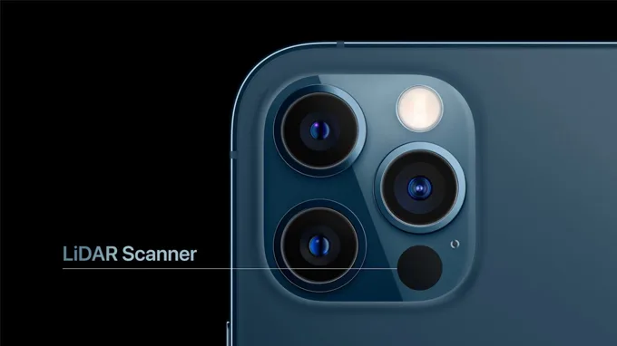Apple đã bổ sung thêm máy quét LiDAR cho các model iPhone 12 Pro