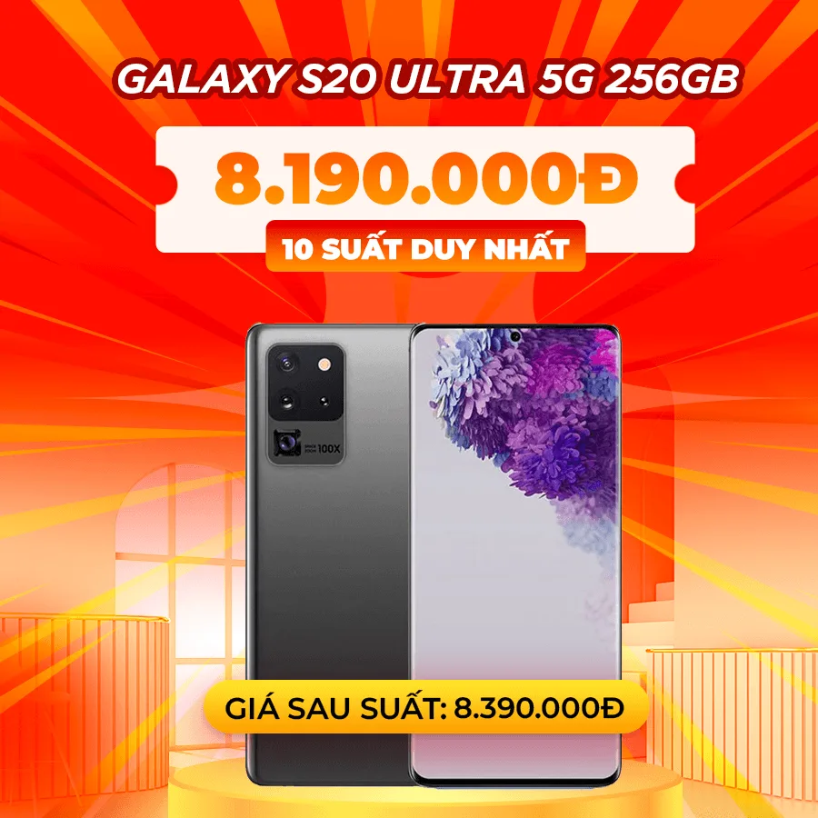 Samsung Galaxy S20 Ultra 5G 256GB cũ