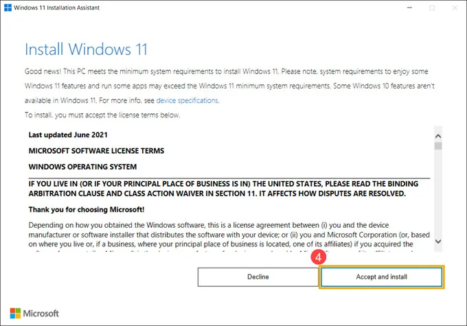 Cách update Win 10 lên Win 11 bằng Installation Assistant
