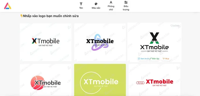 Hướng dẫn các bước sử dụng LogoAI