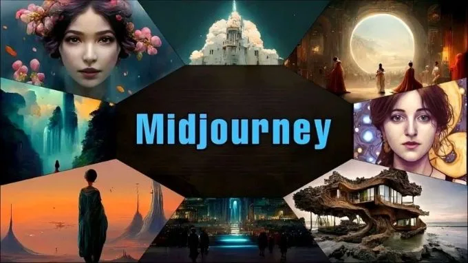 dụng tạo ảnh bằng AI online midjourney