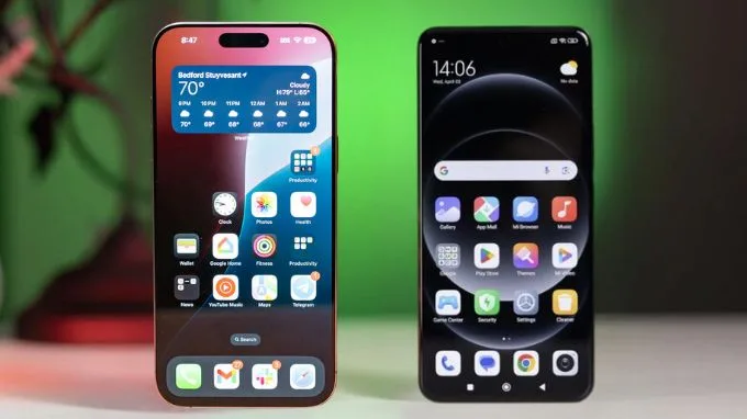 So sánh màn hình iPhone 16 Pro Max cũ vs Xiaomi 14 Ultra