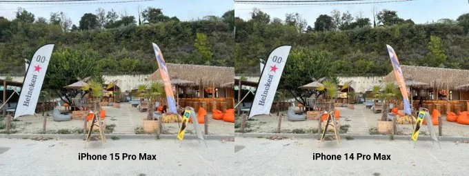 Ảnh chụp trên iPhone 15 Pro Max và iPhone 14 Pro Max