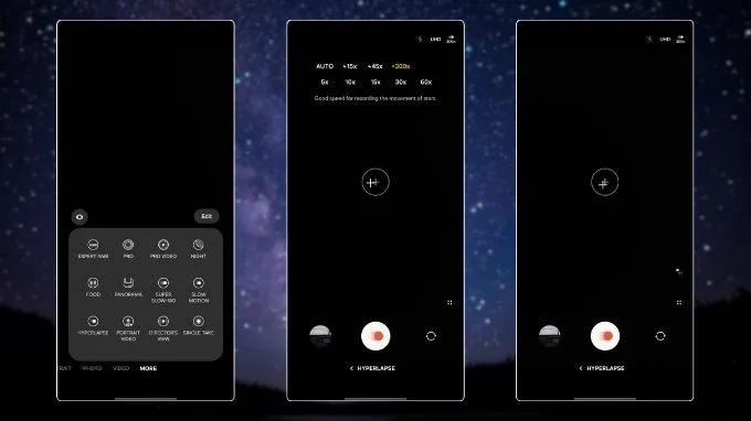 chụp chế độ HYPERLAPSE trên điện thoại Samsung Galaxy