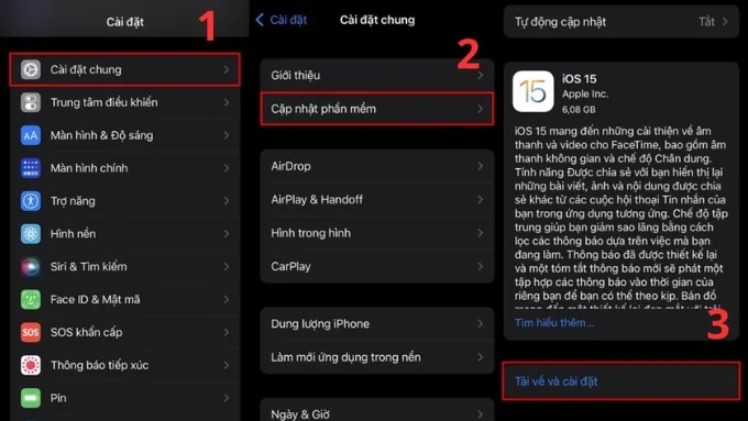 Kiểm tra phiên bản hệ điều hành iOS hoặc iPadOS