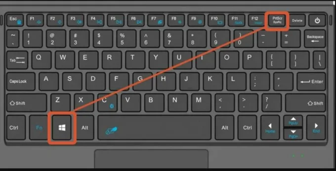 Dùng tổ hợp phím Windows + PrtScr để chụp màn hình máy tính
