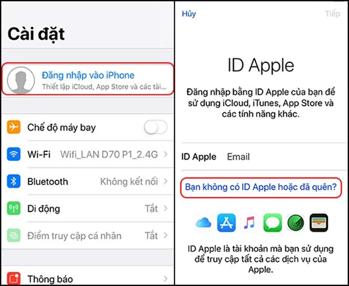 Hướng dẫn cách tạo tài khoản iCloud miễn phí trên iPhone, iPad