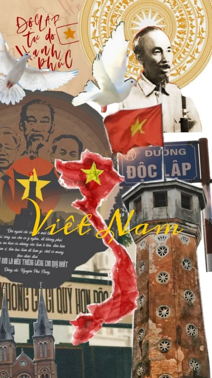Hình nền lá cờ Việt Nam nghệ thuật