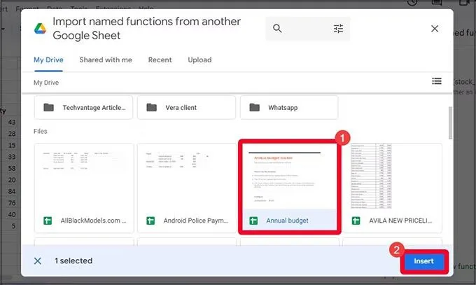 Cách tạo hàm trong Google Sheets nhanh chóng từ bảng tính có sẵn dữ liệu
