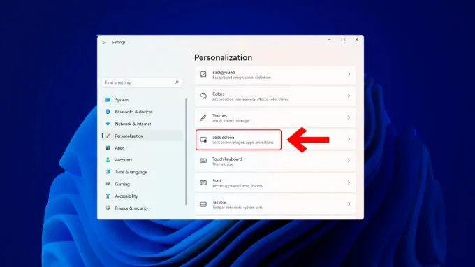 Cách đổi hình nền màn hình khóa Win 11
