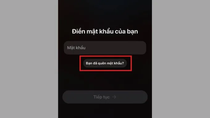 Cách đổi mật khẩu tài khoản Locket trên iPhone