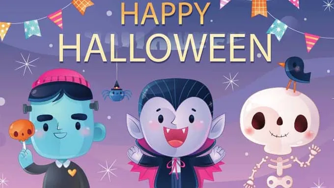 hình nền Halloween hoạt hình