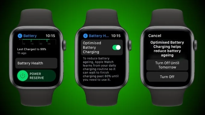 Cách sạc đầy 100% pin trên Apple Watch