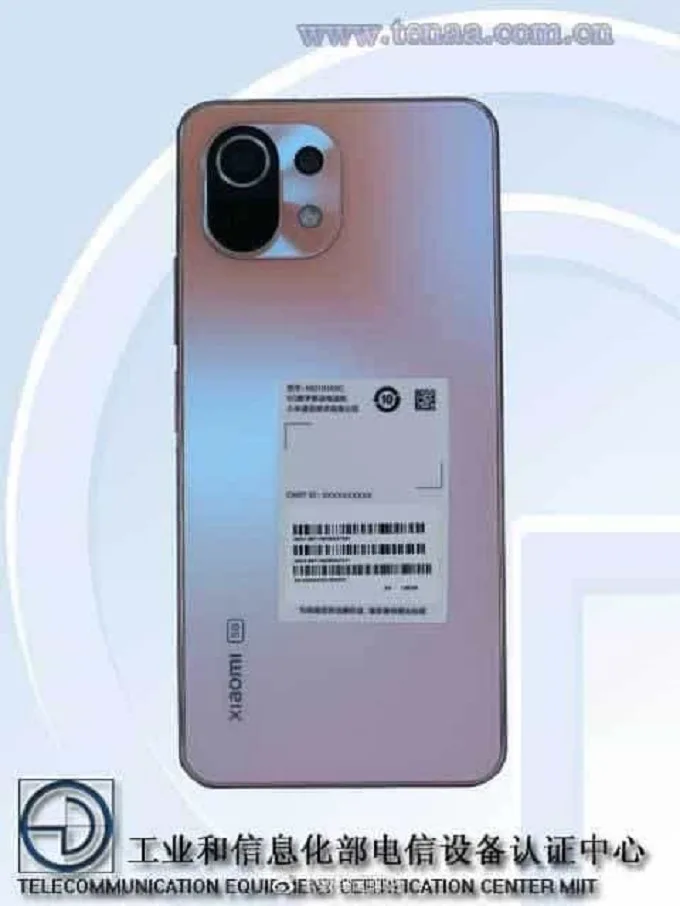 Hình ảnh Mi 11 Lite lộ ra trước đó