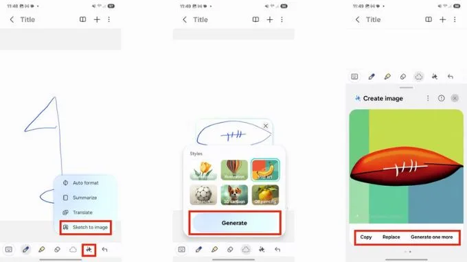 Cách sử dụng AI Drawing Assist trong Samsung Notes