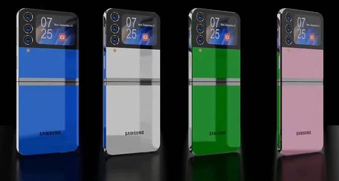 Ảnh render về thiết kế Galaxy Z Flip 5