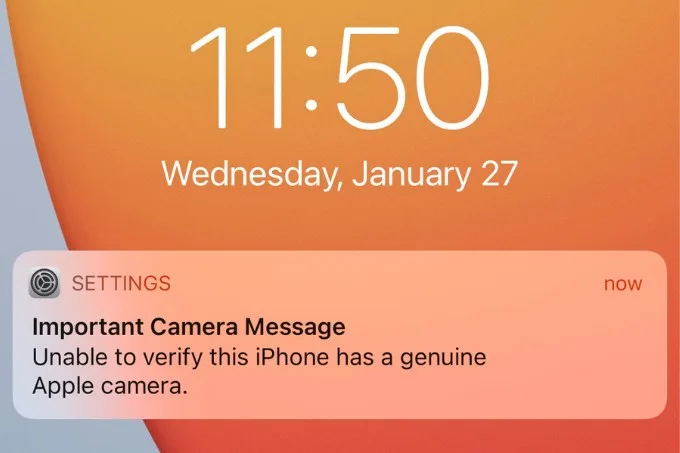 Lỗi linh kiện không xác định camera trên iPhone là gì