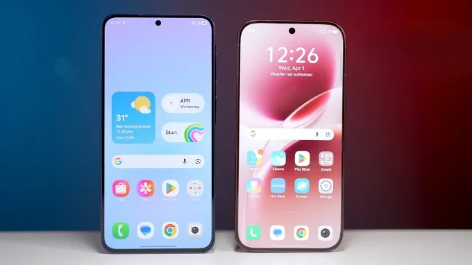 So sánh Galaxy A57 và Vivo V70 Elite về màn hình