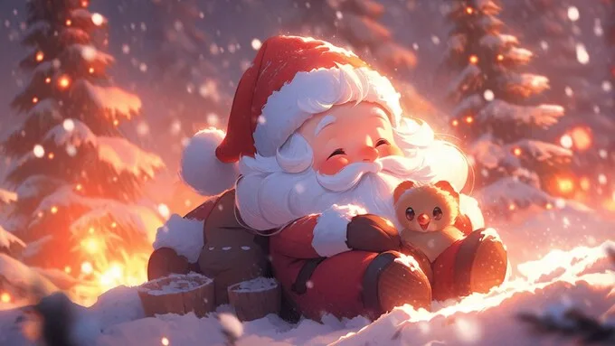 Hình nền Giáng sinh Anime cho máy tính
