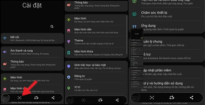 Cách chụp màn hình cuộn trang, chụp màn hình dài trên Samsung