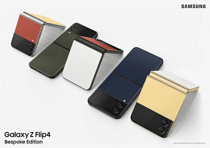 Galaxy Z Flip 4 Bespoke Edition sẽ có tới 75 combo màu sắc mới