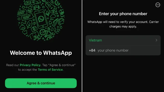 Cách đăng ký tài khoản WhatsApp