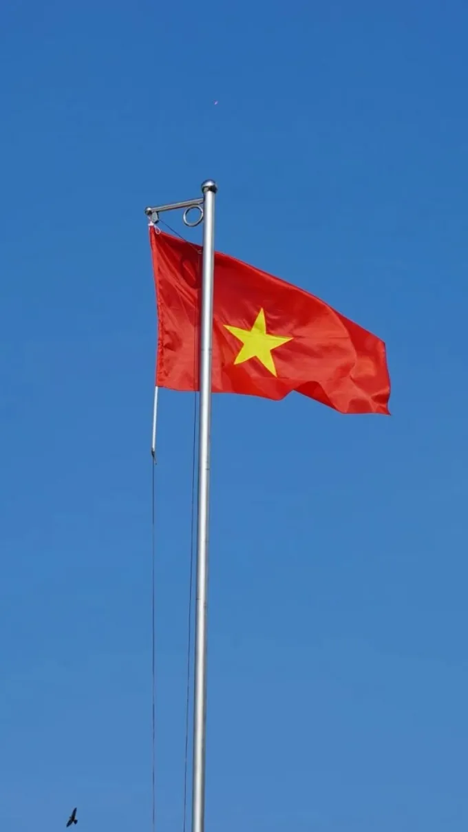 Hình nền là cờ Việt Nam chất lượng cao