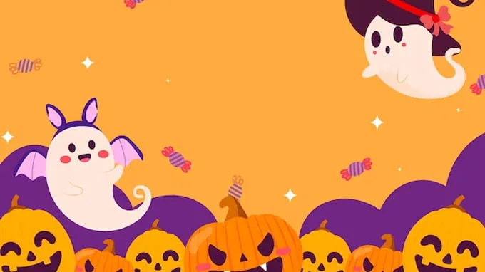 hình nền Halloween dễ thương