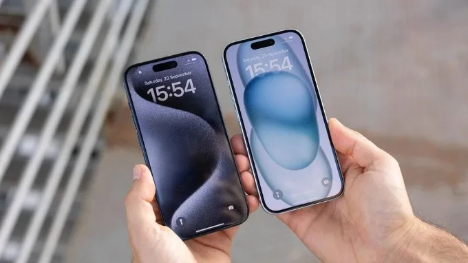 iPhone 15 và iPhone 15 Pro có màn hình tương tự nhau