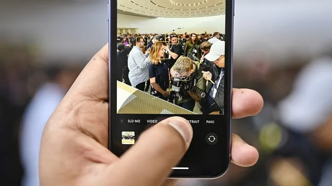 Ứng dụng camera cũng có những thay đổi đáng kể