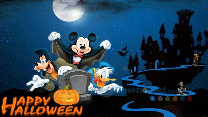 hình nền Halloween hoạt hình