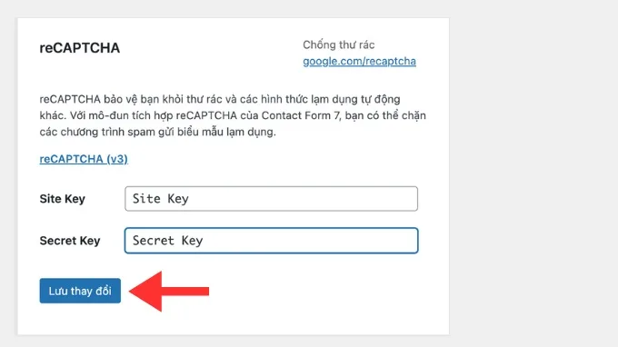 Tích hợp reCAPTCHA vào WordPress