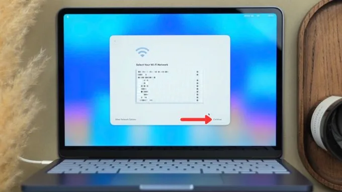 Bước 4: Kết nối WiFi và cập nhật hệ thống