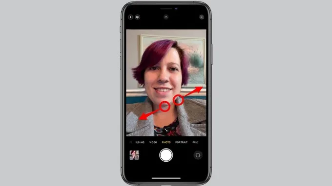 Chụp selfie với trường nhìn rộng hơn