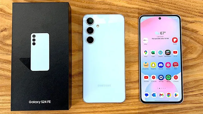 màn hình Galaxy S24 FE được bảo vệ bởi kính Gorilla Glass Victus Plus