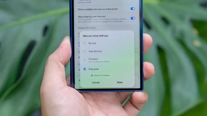 Chia sẻ nhanh thông minh hơn với Smart Quick Share