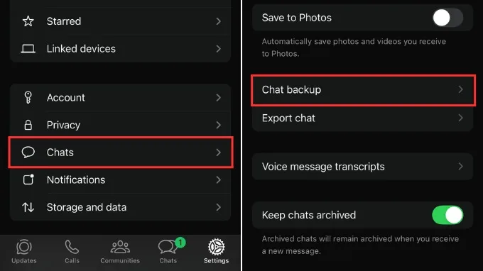 Cách sao lưu tin nhắn trên WhatsApp
