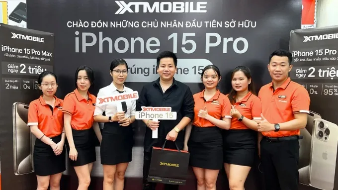 XTmobile là địa chỉ mua iPhone 15 Pro Max được nhiều người nổi tiếng tin chọn