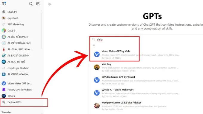 Tạo video bằng ChatGPT qua Visla - 1