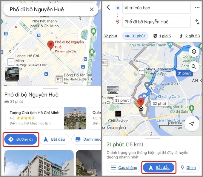 Cách bật chỉ đường trên iPhone bằng giọng nói qua Google Maps