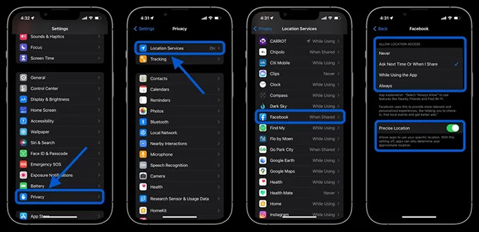 Cách tắt Dịch vụ định vị của iPhone để tiết kiệm pin